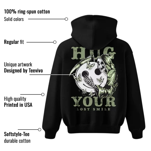 TeeVivo Hoodie Match Air Jordan 4 Retro Seafoam Hug your lost smile – Air Jordan 4 Hoodie, AJ4 Hoodie