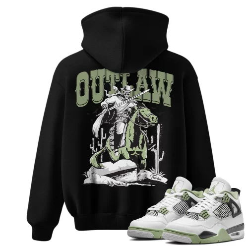 TeeVivo Hoodie Match Air Jordan 4 Retro Seafoam Outlaw – Air Jordan 4 Hoodie, AJ4 Hoodie