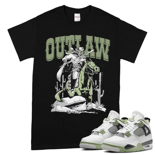 TeeVivo T-Shirt Match Air Jordan 4 Retro Seafoam Outlaw – Air Jordan 4 Shirt, AJ4 Shirt