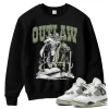 TeeVivo Sweatshirt Match Air Jordan 4 Retro Seafoam Outlaw – Air Jordan 4 Sweatshirt, AJ4 Sweatshirt