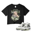 TeeVivo Crop Top Match Air Jordan 4 Retro Seafoam Trust no one – Air Jordan 4 Crop Top, AJ4 Crop Top