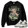 TeeVivo Sweatshirt Match Air Jordan 4 Retro Seafoam Trust no one – Air Jordan 4 Sweatshirt, AJ4 Sweatshirt