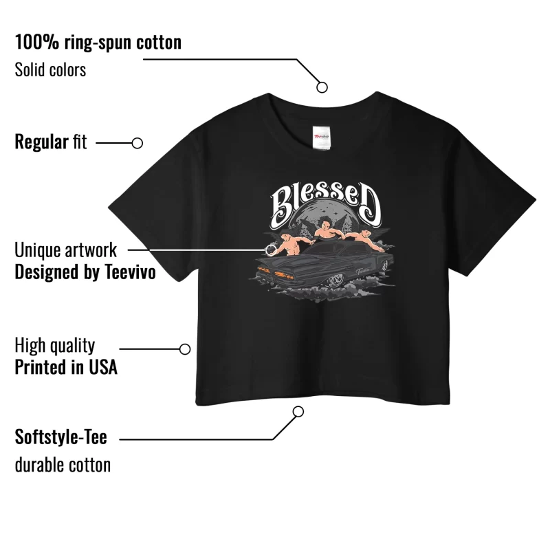 TeeVivo Crop Top Match Air Jordan 4 Retro White Thunder Blessed – Air Jordan 4 Crop Top, AJ4 Crop Top