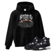TeeVivo Hoodie Match Air Jordan 4 Retro White Thunder Blessed – Air Jordan 4 Hoodie, AJ4 Hoodie