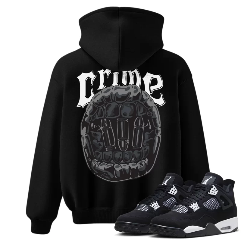 TeeVivo Hoodie Match Air Jordan 4 Retro White Thunder Crime – Air Jordan 4 Hoodie, AJ4 Hoodie