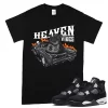 TeeVivo T-Shirt Match Air Jordan 4 Retro White Thunder Heaven vibes – Air Jordan 4 Shirt, AJ4 Shirt