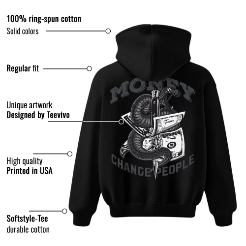 TeeVivo Hoodie Match Air Jordan 4 Retro White Thunder Money change people – Air Jordan 4 Hoodie, AJ4 Hoodie