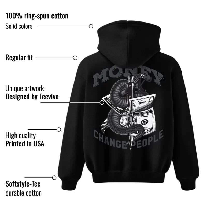 TeeVivo Hoodie Match Air Jordan 4 Retro White Thunder Money change people – Air Jordan 4 Hoodie, AJ4 Hoodie