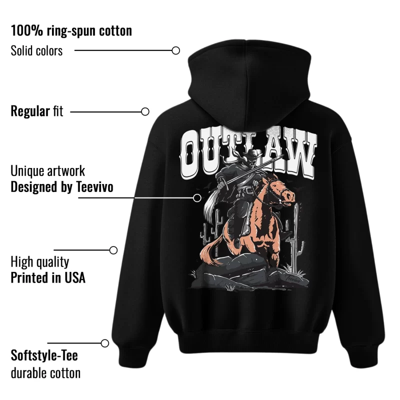 TeeVivo Hoodie Match Air Jordan 4 Retro White Thunder Outlaw – Air Jordan 4 Hoodie, AJ4 Hoodie
