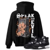 TeeVivo Hoodie Match Air Jordan 4 Retro White Thunder Speak no evil – Air Jordan 4 Hoodie, AJ4 Hoodie