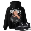 TeeVivo Hoodie Match Air Jordan 4 Retro White Thunder Trust no one – Air Jordan 4 Hoodie, AJ4 Hoodie