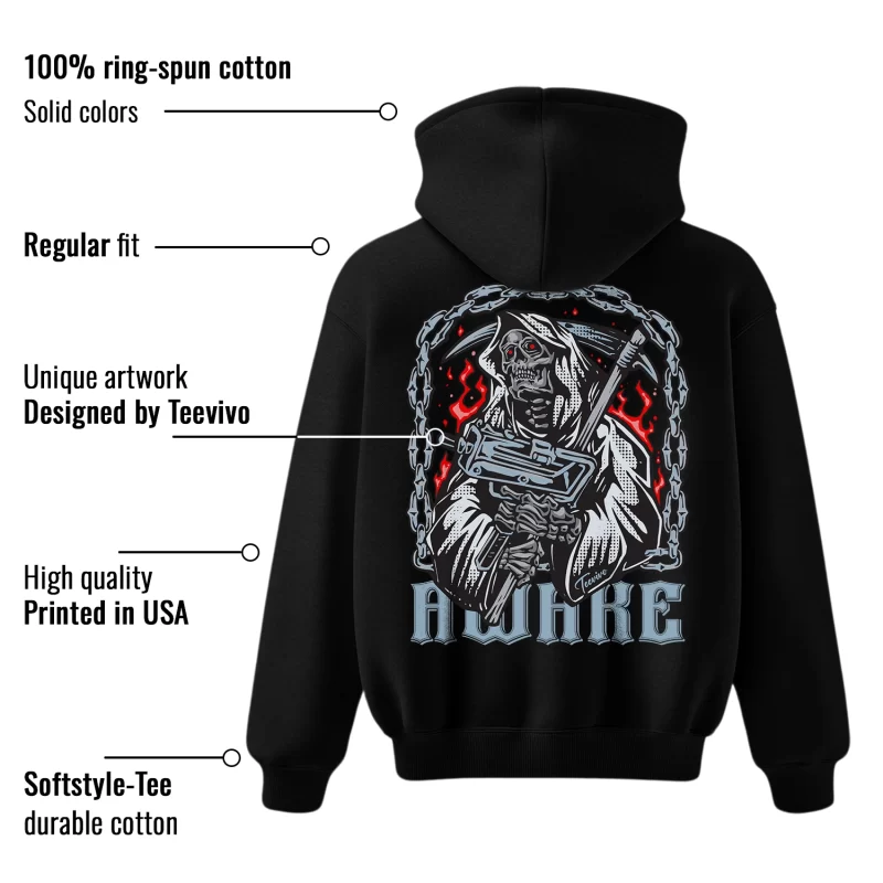 TeeVivo Hoodie Match Air Jordan 5 Retro OG Black Metallic Reimagined Awake – Air Jordan 5 Hoodie, AJ5 Hoodie