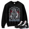 TeeVivo Sweatshirt Match Air Jordan 5 Retro OG Black Metallic Reimagined Awake – Air Jordan 5 Sweatshirt, AJ5 Sweatshirt