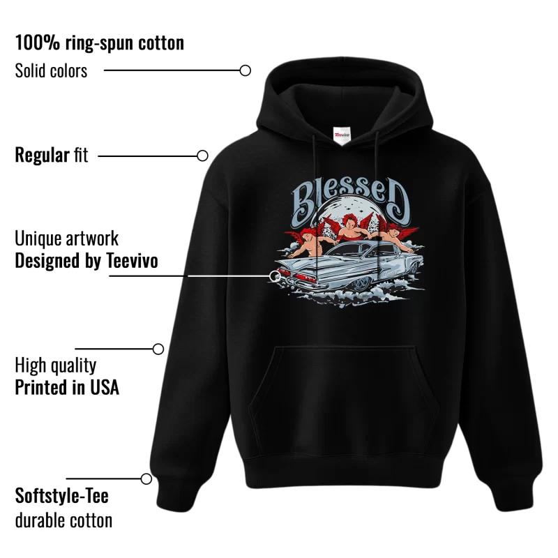 TeeVivo Hoodie Match Air Jordan 5 Retro OG Black Metallic Reimagined Blessed – Air Jordan 5 Hoodie, AJ5 Hoodie
