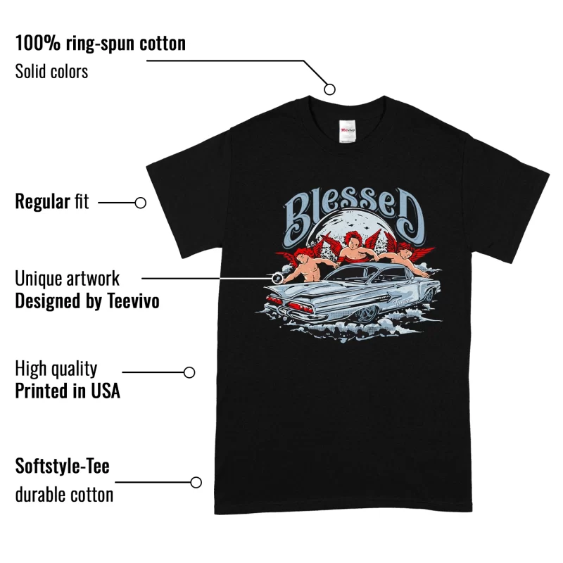 TeeVivo T-Shirt Match Air Jordan 5 Retro OG Black Metallic Reimagined Blessed – Air Jordan 5 Shirt, AJ5 Shirt