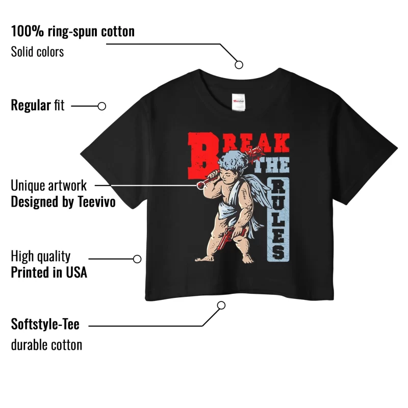 TeeVivo Crop Top Match Air Jordan 5 Retro OG Black Metallic Reimagined Break the rules – Air Jordan 5 Crop Top, AJ5 Crop Top