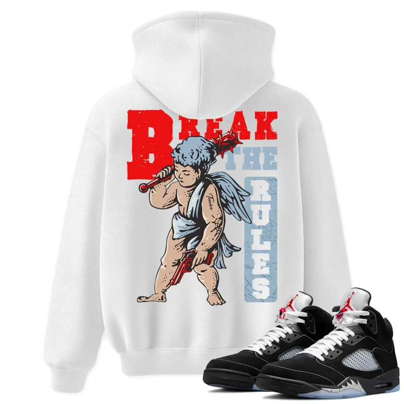 TeeVivo Hoodie Match Air Jordan 5 Retro OG Black Metallic Reimagined Break the rules – Air Jordan 5 Hoodie, AJ5 Hoodie