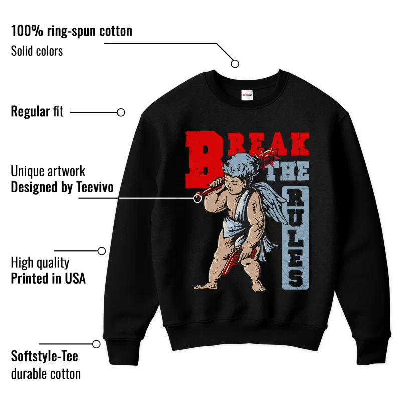 TeeVivo Sweatshirt Match Air Jordan 5 Retro OG Black Metallic Reimagined Break the rules – Air Jordan 5 Sweatshirt, AJ5 Sweatshirt