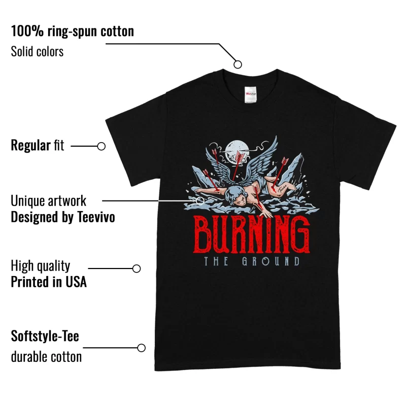 TeeVivo T-Shirt Match Air Jordan 5 Retro OG Black Metallic Reimagined Burning the ground – Air Jordan 5 Shirt, AJ5 Shirt