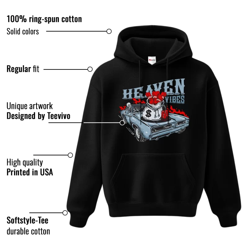 TeeVivo Hoodie Match Air Jordan 5 Retro OG Black Metallic Reimagined Heaven vibes – Air Jordan 5 Hoodie, AJ5 Hoodie