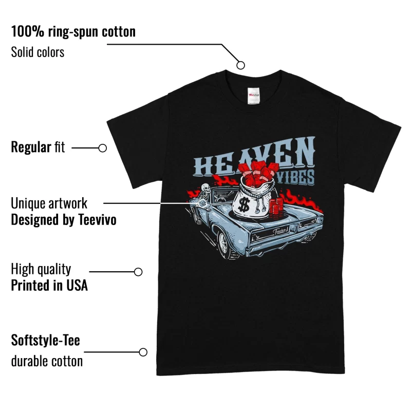 TeeVivo T-Shirt Match Air Jordan 5 Retro OG Black Metallic Reimagined Heaven vibes – Air Jordan 5 Shirt, AJ5 Shirt