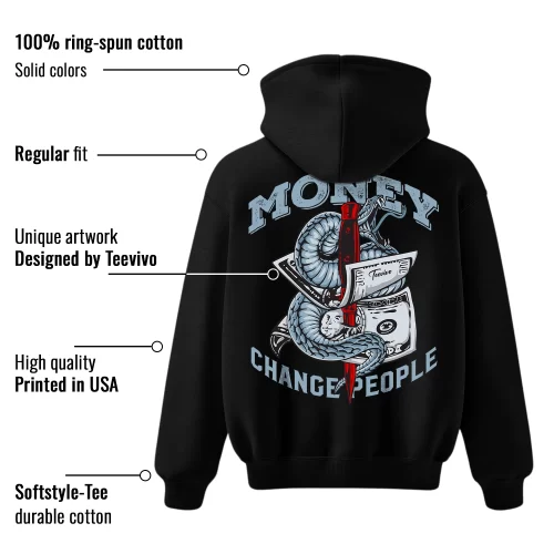 TeeVivo Hoodie Match Air Jordan 5 Retro OG Black Metallic Reimagined Money change people – Air Jordan 5 Hoodie, AJ5 Hoodie