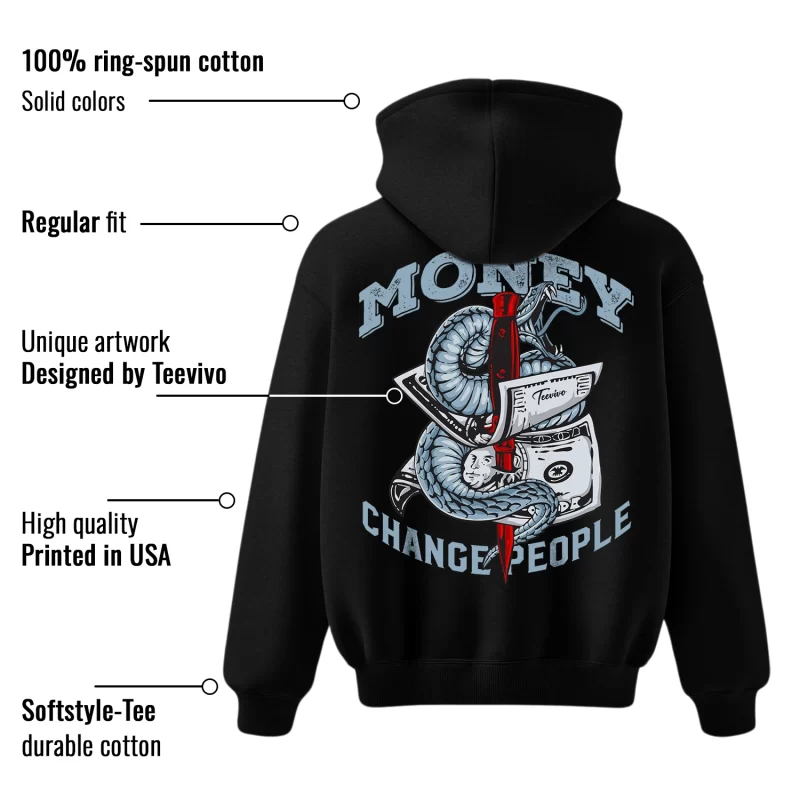 TeeVivo Hoodie Match Air Jordan 5 Retro OG Black Metallic Reimagined Money change people – Air Jordan 5 Hoodie, AJ5 Hoodie