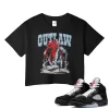 TeeVivo Crop Top Match Air Jordan 5 Retro OG Black Metallic Reimagined Outlaw – Air Jordan 5 Crop Top, AJ5 Crop Top