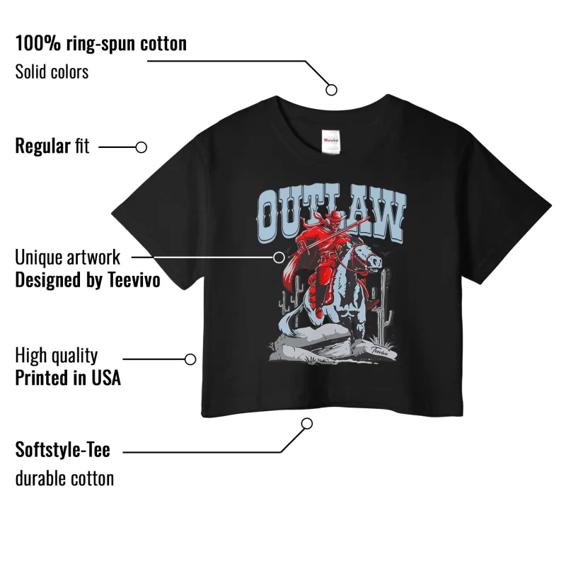 TeeVivo Crop Top Match Air Jordan 5 Retro OG Black Metallic Reimagined Outlaw – Air Jordan 5 Crop Top, AJ5 Crop Top