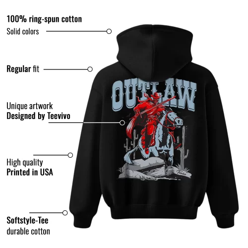 TeeVivo Hoodie Match Air Jordan 5 Retro OG Black Metallic Reimagined Outlaw – Air Jordan 5 Hoodie, AJ5 Hoodie