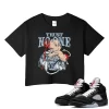 TeeVivo Crop Top Match Air Jordan 5 Retro OG Black Metallic Reimagined Trust no one – Air Jordan 5 Crop Top, AJ5 Crop Top