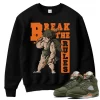 TeeVivo Sweatshirt Match Air Jordan 5 Retro Olive Break the rules – Air Jordan 5 Sweatshirt, AJ5 Sweatshirt