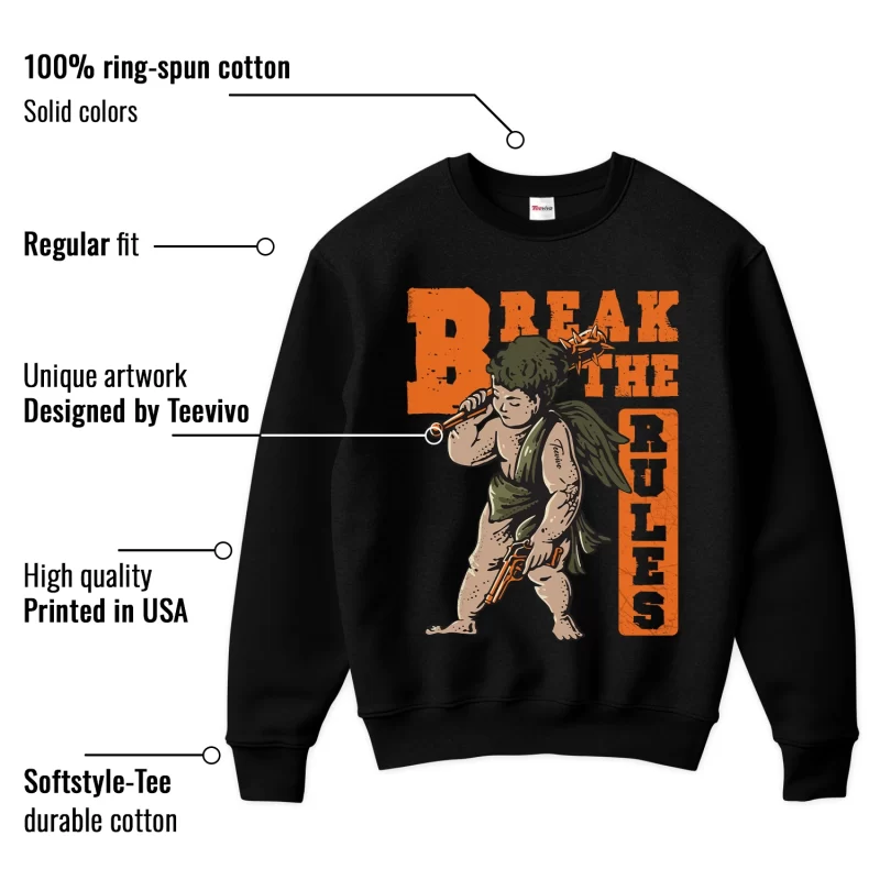 TeeVivo Sweatshirt Match Air Jordan 5 Retro Olive Break the rules – Air Jordan 5 Sweatshirt, AJ5 Sweatshirt