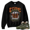 TeeVivo Sweatshirt Match Air Jordan 5 Retro Olive Crime – Air Jordan 5 Sweatshirt, AJ5 Sweatshirt