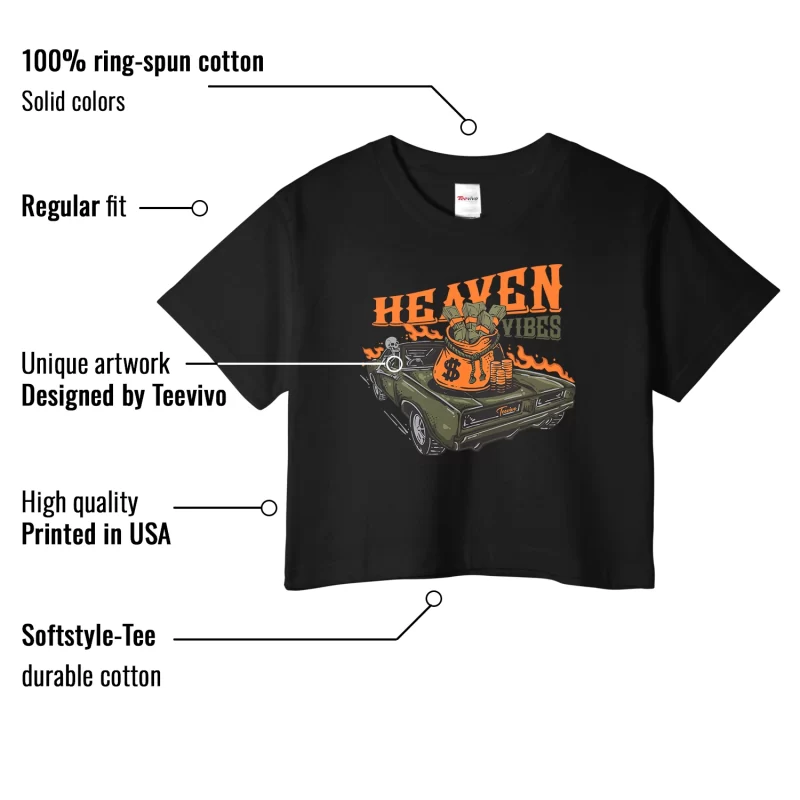 TeeVivo Crop Top Match Air Jordan 5 Retro Olive Heaven vibes – Air Jordan 5 Crop Top, AJ5 Crop Top