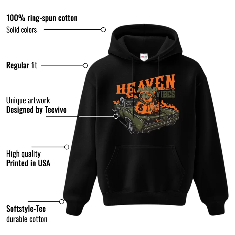 TeeVivo Hoodie Match Air Jordan 5 Retro Olive Heaven vibes – Air Jordan 5 Hoodie, AJ5 Hoodie