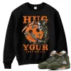 TeeVivo Sweatshirt Match Air Jordan 5 Retro Olive Hug your lost smile – Air Jordan 5 Sweatshirt, AJ5 Sweatshirt