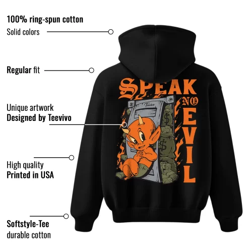 TeeVivo Hoodie Match Air Jordan 5 Retro Olive Speak no evil – Air Jordan 5 Hoodie, AJ5 Hoodie