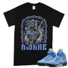 TeeVivo T-Shirt Match Air Jordan 5 Retro UNC University Blue Awake – Air Jordan 5 Shirt, AJ5 Shirt