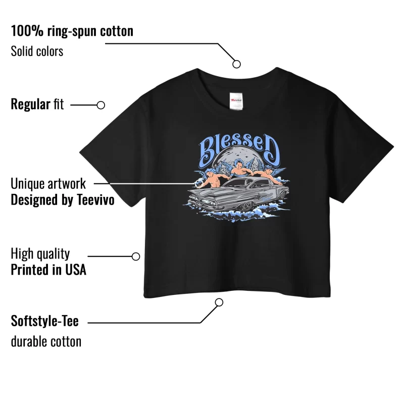 TeeVivo Crop Top Match Air Jordan 5 Retro UNC University Blue Blessed – Air Jordan 5 Crop Top, AJ5 Crop Top