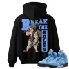 TeeVivo Hoodie Match Air Jordan 5 Retro UNC University Blue Break the rules – Air Jordan 5 Hoodie, AJ5 Hoodie