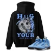 TeeVivo Hoodie Match Air Jordan 5 Retro UNC University Blue Hug your lost smile – Air Jordan 5 Hoodie, AJ5 Hoodie