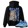 TeeVivo Hoodie Match Air Jordan 5 Retro UNC University Blue Speak no evil – Air Jordan 5 Hoodie, AJ5 Hoodie