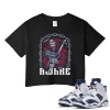 TeeVivo Crop Top Match Air Jordan 6 Retro Olympic Awake – Air Jordan 6 Crop Top, AJ6 Crop Top