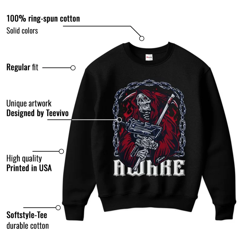 TeeVivo Sweatshirt Match Air Jordan 6 Retro Olympic Awake – Air Jordan 6 Sweatshirt, AJ6 Sweatshirt