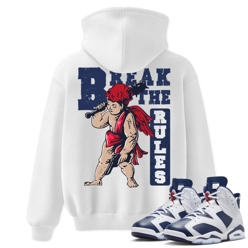 TeeVivo Hoodie Match Air Jordan 6 Retro Olympic Break the rules – Air Jordan 6 Hoodie, AJ6 Hoodie