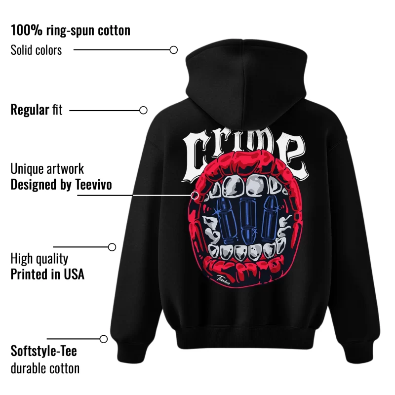 TeeVivo Hoodie Match Air Jordan 6 Retro Olympic Crime – Air Jordan 6 Hoodie, AJ6 Hoodie