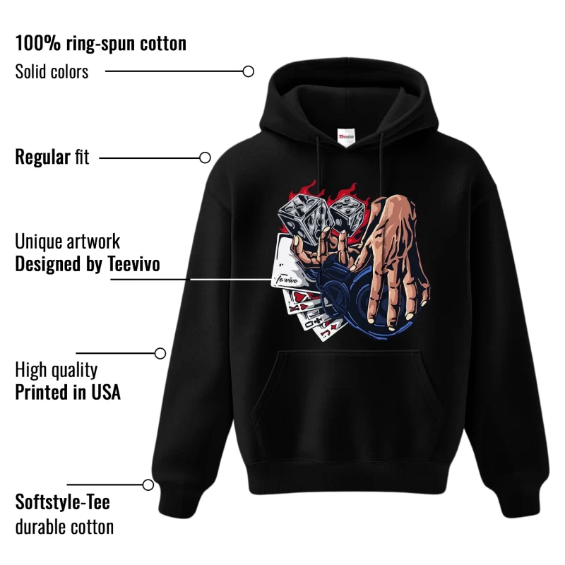 TeeVivo Hoodie Match Air Jordan 6 Retro Olympic Gambling – Air Jordan 6 Hoodie, AJ6 Hoodie