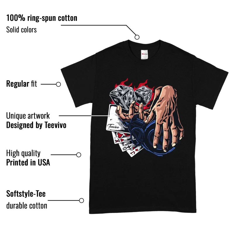 TeeVivo T-Shirt Match Air Jordan 6 Retro Olympic Gambling – Air Jordan 6 Shirt, AJ6 Shirt