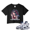 TeeVivo Crop Top Match Air Jordan 6 Retro Olympic God Daaamn – Air Jordan 6 Crop Top, AJ6 Crop Top
